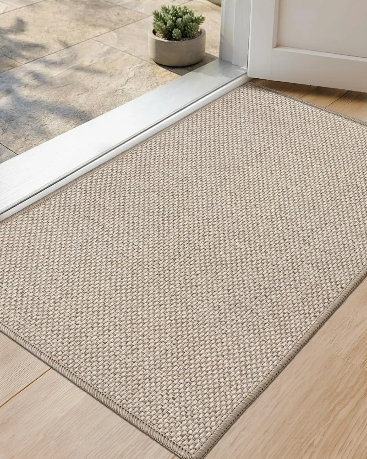 HearthCraft Thin Door Mat Indoor Entrance 17"x30", Low-Doormat