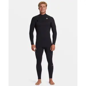 4/3mm Revolution Natural Upcycler GBS Chest Zip Wetsuit - Black
