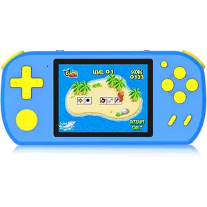 Handheld Games for Kids Preloaded 218 Retro Video Games, Portable Gaming System with 3.0" Screen Rechargeable Battery, Mini Travel Electronic Toy Birthday Gifts for Boys Girls (Blue)
