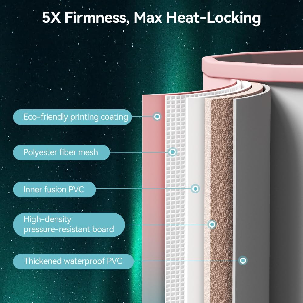 Portable Foldable Ice Bath Tub, Large Size 77 Gal, Fast Muscle Recovery, Home Outdoors Gyms, Quick Opening without Installation, No Water Leakage (Ice/Hot Universal) japanese  soaker  tub