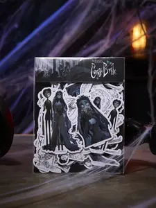 Corpse Bride Halloween Cartoon Figure Pattern Sticker Pack