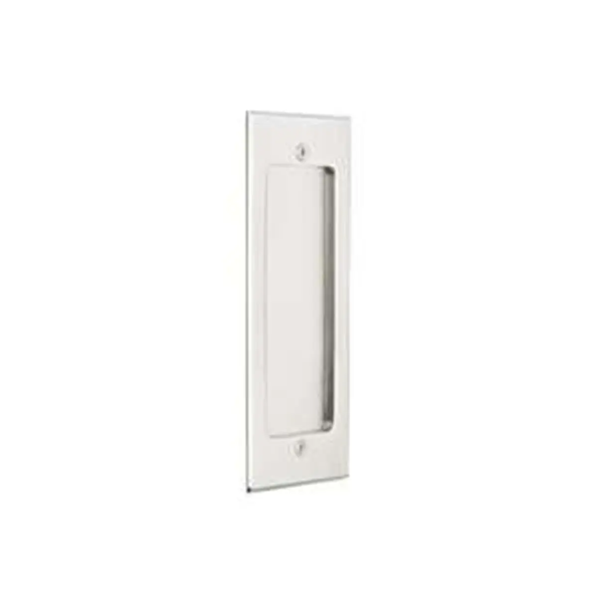 Emtek 2215US15 Modern Rectangular Flush Pull - Satin Nickel Solid Brass Door Hardware, Mounting Kit Included for Doors