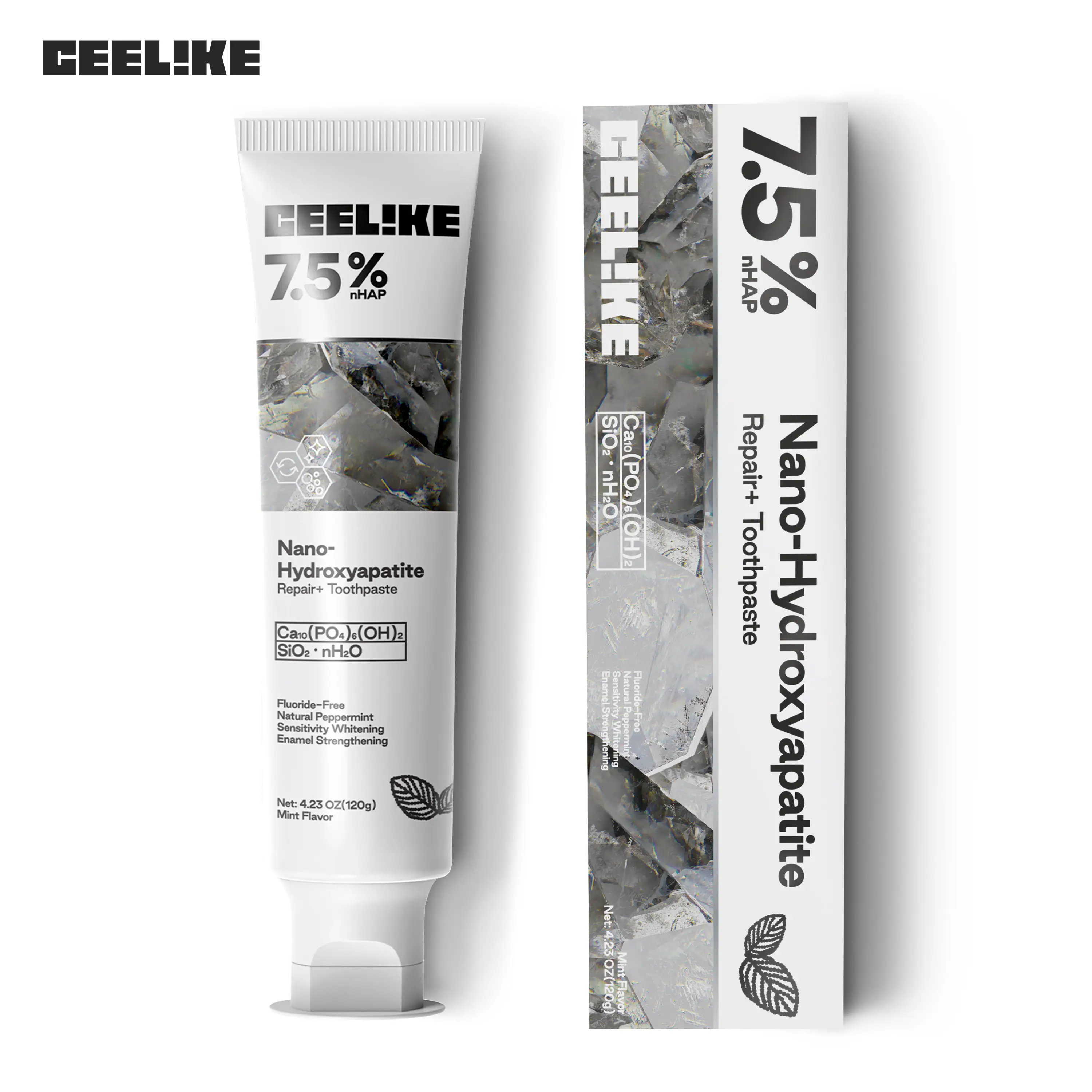 【CEELIKE】Fluoride-Free Nano Hydroxyapatite Toothpaste | Advanced Enamel Repair & Long-Lasting Fresh Breath | Mild Mint | 4.23 oz #dealsforyoudays