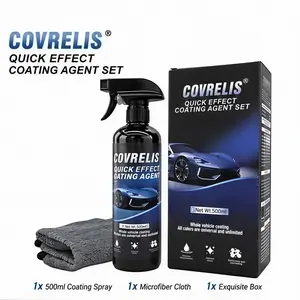COVRELIS Quick Acting Automotive Coating Agent Quick Acting Automotive Paint Wax Liquid Cross Film Crystal Coating Spray Brightening Repair Multi-Purpose Paint Regenerator Ceramic Automotive Coating Spray