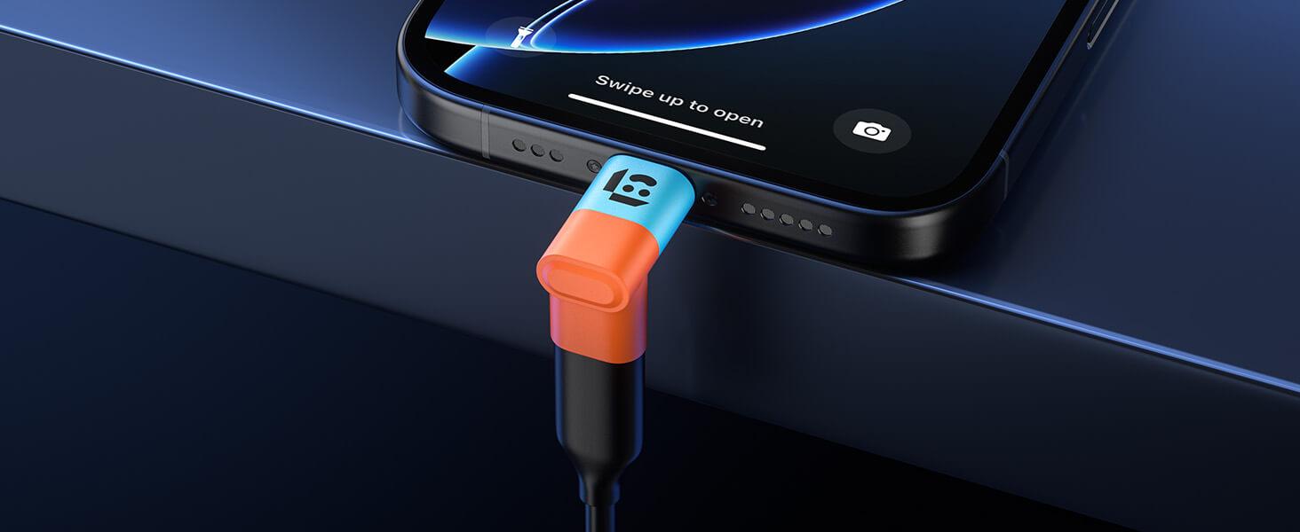 JSAUX 90 Degree USB-C Male to USB-C Female Adapter, Right Angle 2-Pack 40Gbps Data Transfer 100W USB Type-C PD Extender Compatible with iPhone16 Pro Max/16 Pro/16 Plus/16， ROG Ally, Steam Deck, Switch and More Laptops, Tablets, Phones