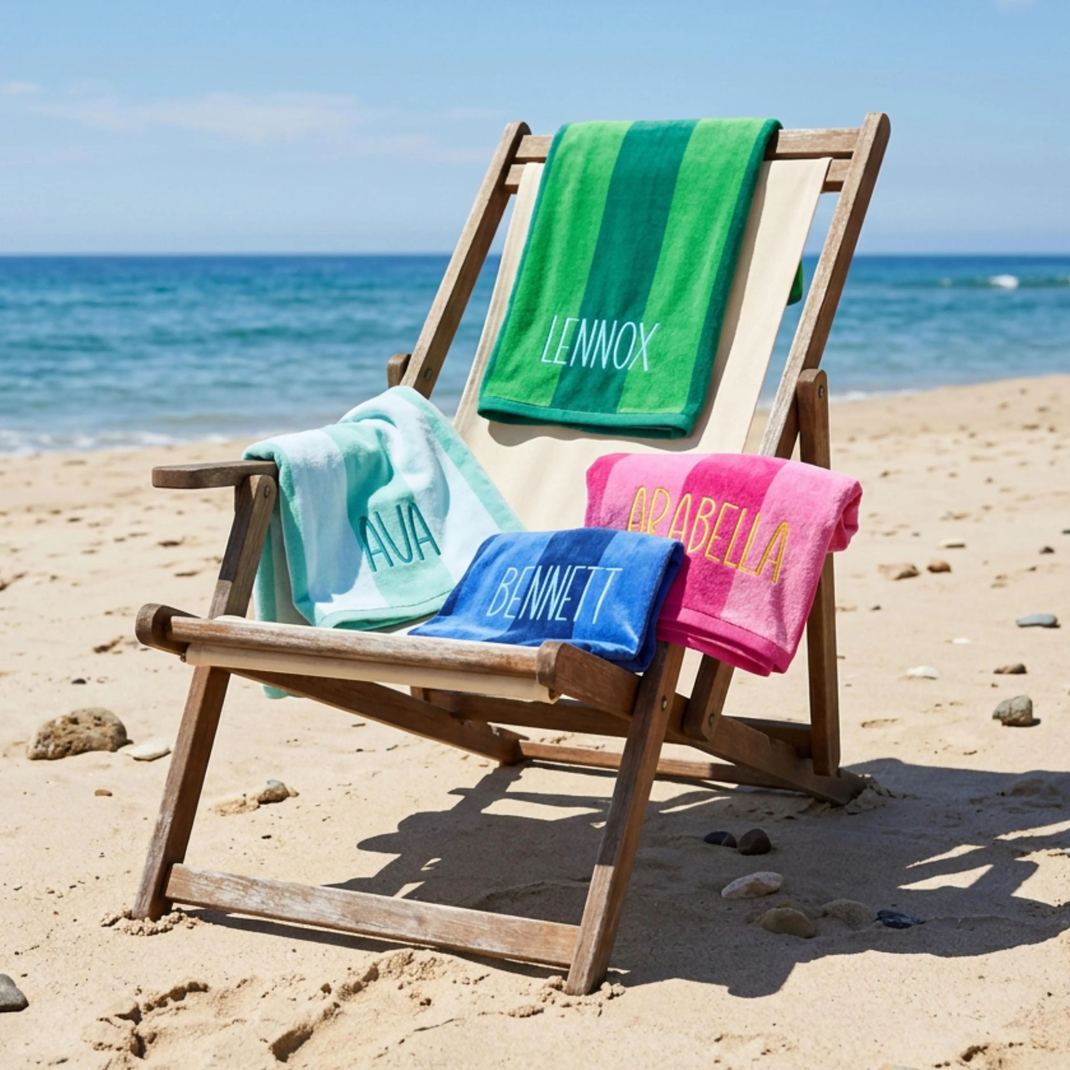 Personalized Embroidered Beach Towel