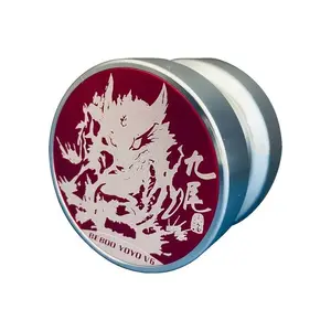Yo-Yo Black Silvery Ring Beast Pattern Professional Metal Yo-Yo for Competition