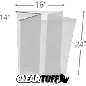 212 MAIN Gusseted Lightweight Eco-Friendly LDPE Plastic Trash Bags - 1.5 Mil, 16x14x24 in, Pack of 500, for Home Supplies Storage