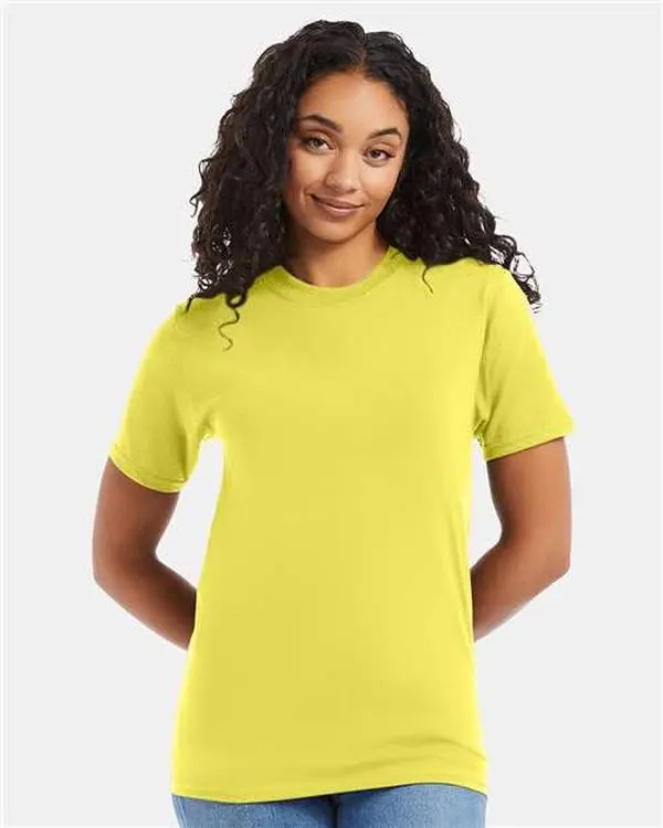 Custom Embroidered - Hanes - Unisex Beefy-T® T-Shirt - Yellow - 5180