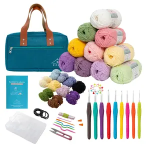 Floral Hair Tie Kit for Beginners - Crochet Hairtie Collection【US Warehouse】