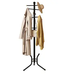 Coat Racks Freestanding, 12 Hooks Coat Tree Used in the Bedroom Living Room Office, Coat Hanger Stand Coat Rack Stand Can be Hang Clothes, Hats, Bags, Black