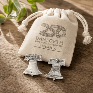 Official America250™ Let Freedom Ring Dansforth Pewter Lapel Pin | 250th Pin | USA Gift