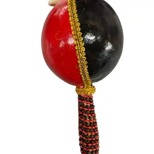 Elegua Maraca Eshu Rattler Santeria Ifa Osha Palo Santo Percussion Instrument Round