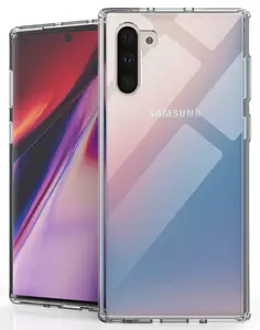 Case for Galaxy Note 10, Clear [Aquaflex] Transparent Flexible TPU [Shock Absorbing] Cover for Samsung Galaxy Note 10 Phone (SM-N970, SM-N971)
