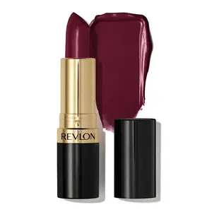 Revlon Super Lustrous Creme Lipstick, Creamy Formula, Black Cherry, 0.15 oz