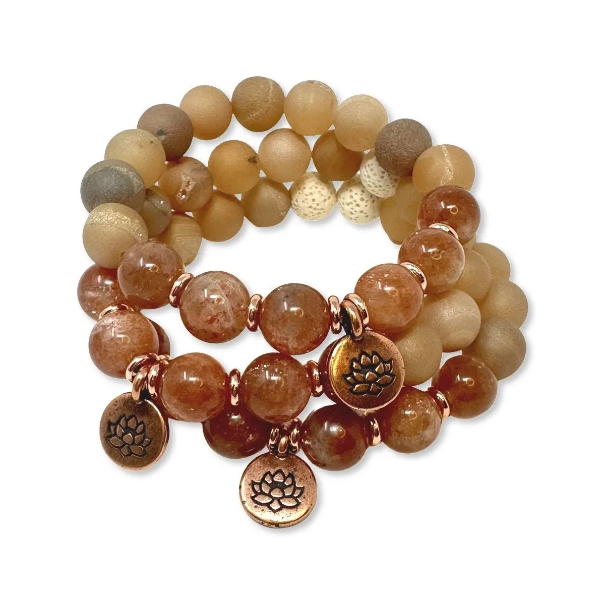 Custom Designed Healing Bracelet - Unique Beaded Design with Crystal Beads and Unique Charms