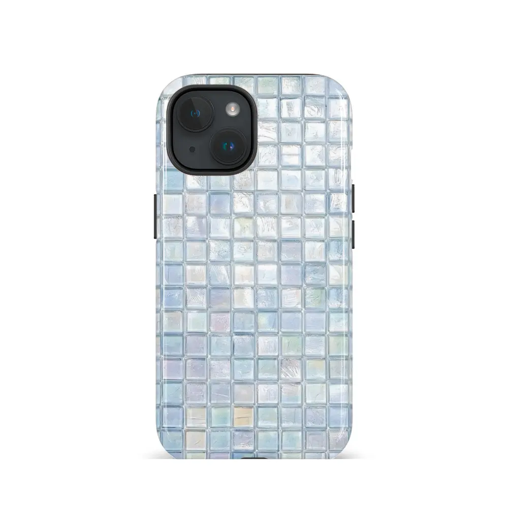 This stylish and unique 2-in-1 phone case features a vibrant, iridescent glass mosaic pattern. It's durable and compatible with iPhone 17/16/15/14/13/12/11 Pro Max/Plus/Pro and Samsung Galaxy S26/S25/S24/S23/22/21 series. A simple and stylish design.