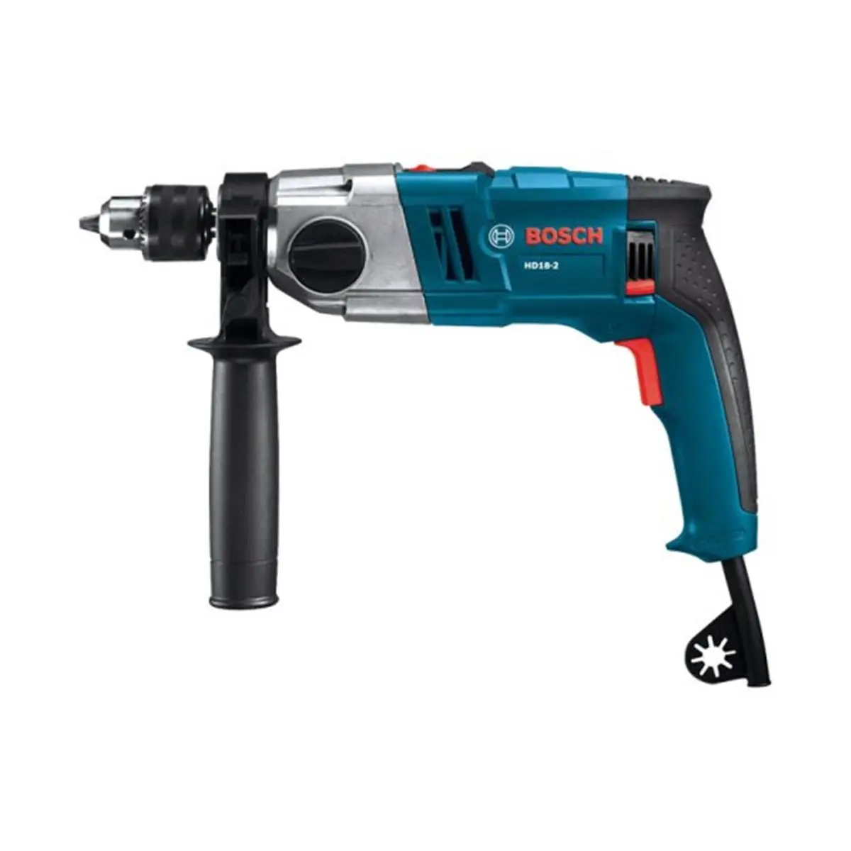 Bosch HD18-2 8.5 amp VSR Hammer Drill Blue, Concrete Drill, High Torque Drill