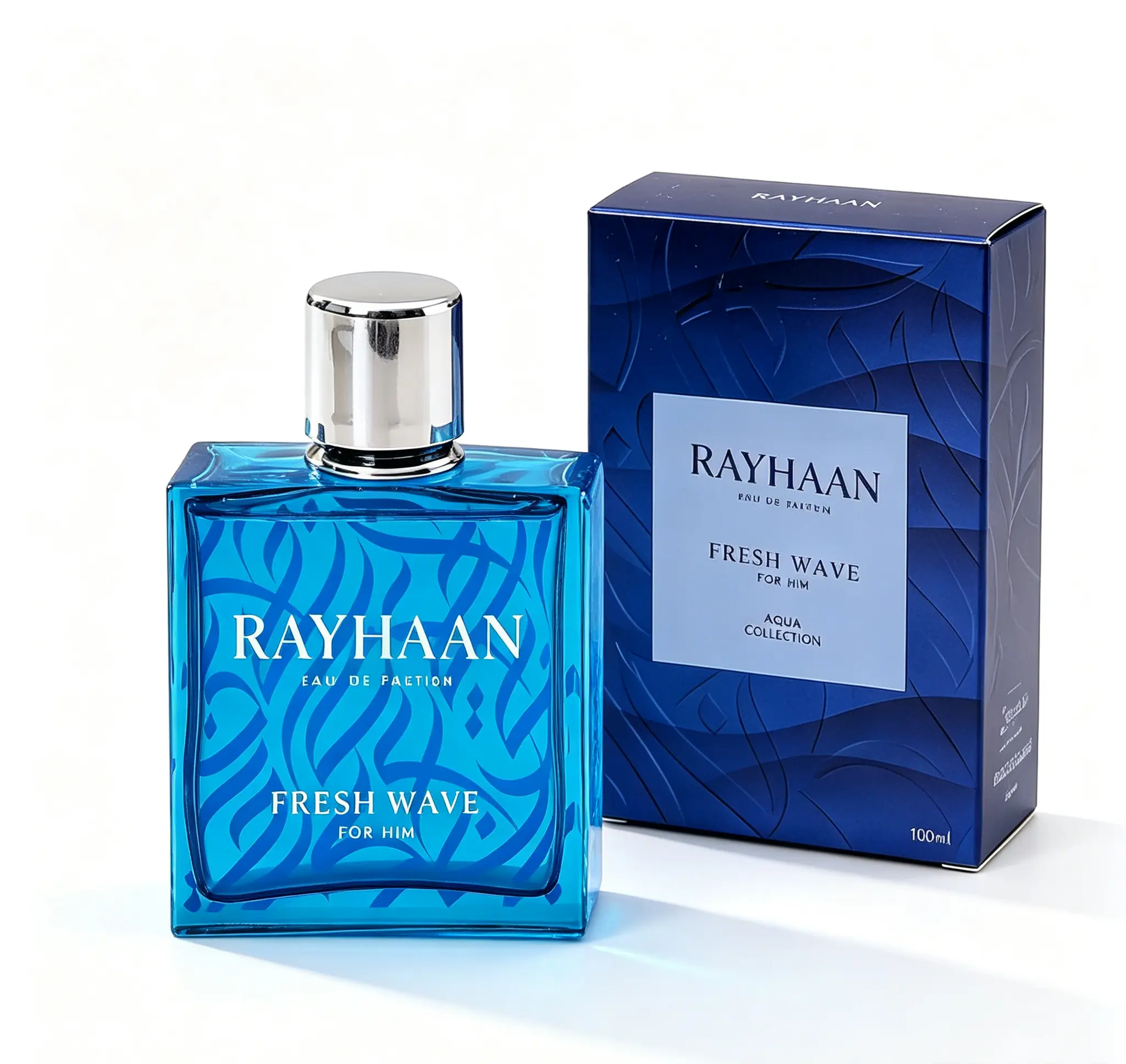 Rayhaan Fresh Wave Men’s EDP Spray 100ml (3.4 Ounce), Crisp Refreshing Long-Lasting Aquatic Fragrance for Modern Gentlemen