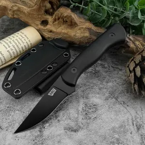 New Survival Small Fixed Blade Knife with Sheath 7Cr13Mov Blade Nylon Fiber Handle Carry Cutting Hiking Knife EDC Camping Outdoor Knife Survival Tools