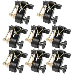 Heavy Duty Ladder Rack Ratchet Straps, Black Square Tube Mount, 1.5 In Wide by 7.4 Ft Long, Double J-Hooks, 500 lbs Load Capacity, Cargo Buckle Lock Straps, 8 Pack Great For Roof Racks And Trailers; Corrosion-Resistant Hardware.