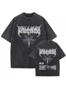 Men'S Vintage Rock Band Falling in Reverse Ronnie Radke Monster Album Graphic T-Shirt - Oversized Retro Band Tee with Monster Logo & Song Lyricsy2k,Vintage,Streetwear Christmas Thanksgiving Cyber Monday