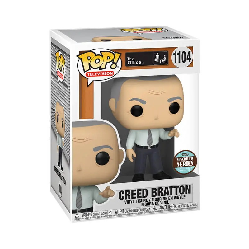 Funko Pop! The Office - Creed Bratton #1104 Exclusive (Sticker may vary) Collectible Pop Vinyl Figure