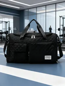 Fashionable and popular diamond shaped large capacity, lightweight, solid color, adjustable shoulder strap, crossbody, dry and wet separation, suitable for short distance business trips and vacations. Travel Duffle Bag