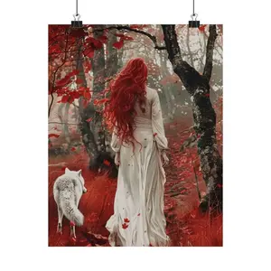 Poppy Penellaphe Balfour Unframed Poster - From Blood and Ash Fanart Print - Romantasy Book Lover Wall Decor - FBAA Series Library Art - Fire in the Flesh Merch