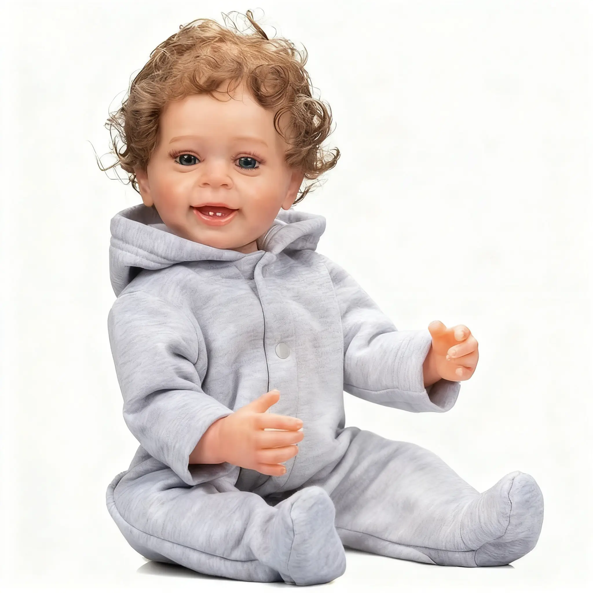 Lifelike Reborn Baby Dolls 22 Inch Fabric body+vinyl limbs Real Life Baby Dolls For kids Age 3+ Suitable gifts for Mother's Day Valentine's Day Children's Day & Christmas