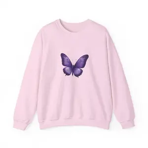Butterfly Women's Sweatshirt, Butterfly Print Jumper, Unisex Crewneck Pullover, Nature Lover Gift, Cozy Winter Sweater
