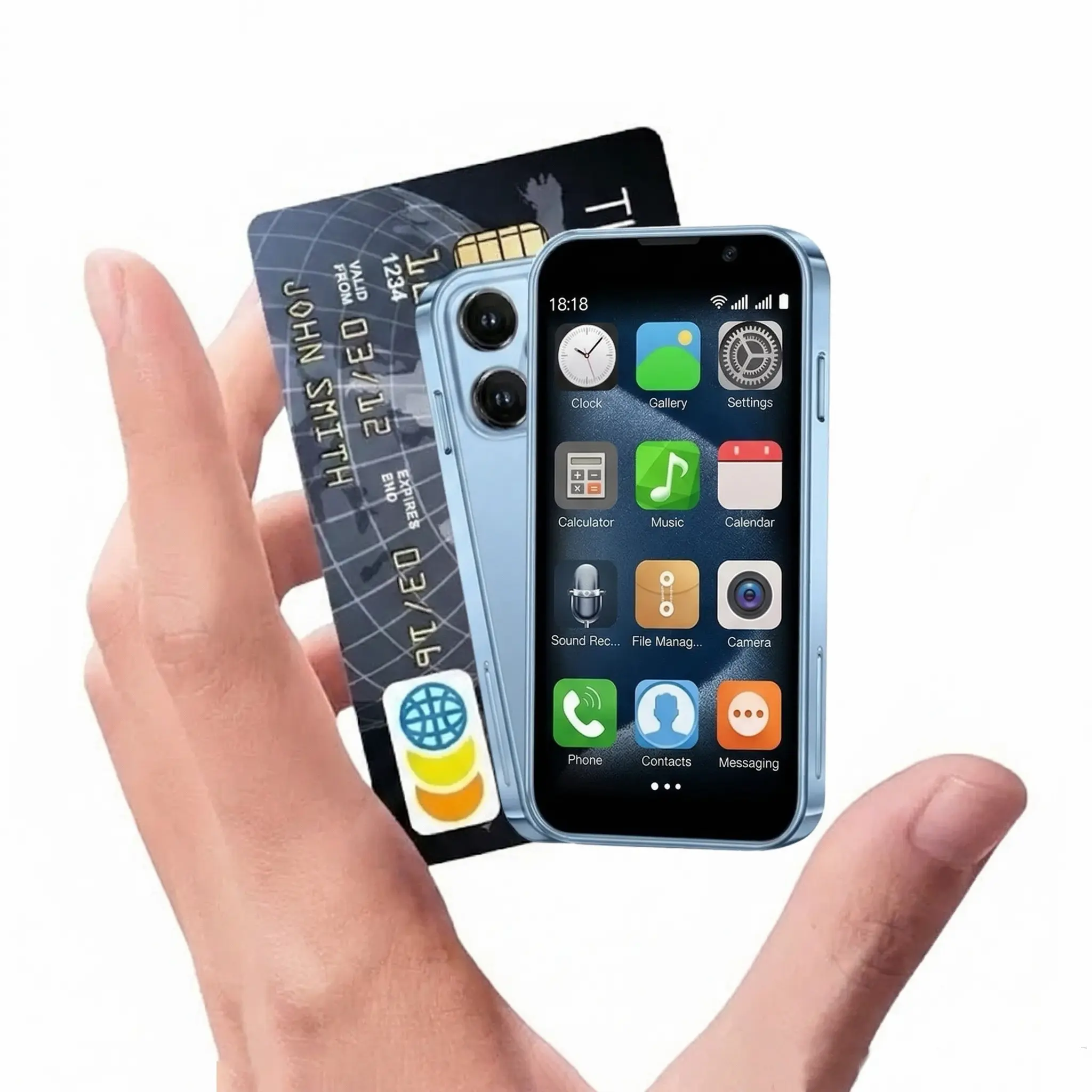 Mini phone, unlocked mini smartphone for kids, 3.0