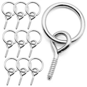 Jeffers Hitching Ring with Eye Screw Hook