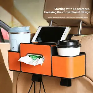 High-Quality Rear Car Seat Water Cup Holder Storage Box, Backseat Organizer for Cars, Multifunctional Car Organizer, Durable Vehicle Accessory