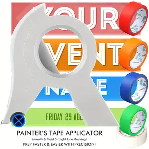 Painter Masking Tape Applicator Machine, Commercial Grade Wall & Floor Painting Tool, Sealing & Packaging Use, Durable Design