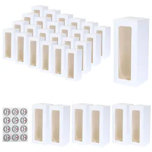 White Gift Boxes, 8.7'x3.15'x3.15' for Birthday Holiday Party Bakery Supplies