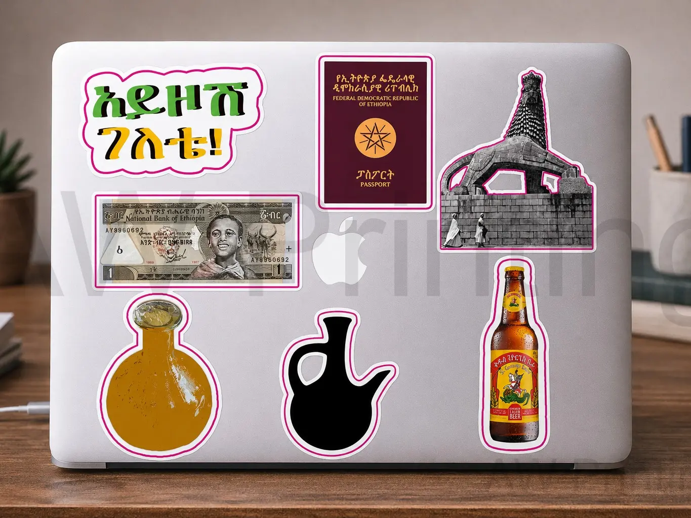 Ethiopian sticker Pack አይዞሽ ገለቴ