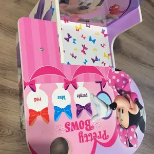 Minnie Mouse Chair Desk with Storage Bin