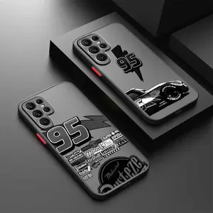 Cars Cover For Samsung S26 S25 S24 S23 S22 S21 A12 A13 A14 A15 A16 A25 A35 A52 A54 FE Ultra Plus Lite Frosted Translucent Phone Case