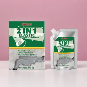 Household 2-in-1 Waterproof Seal Glue Jakehoe Transparent Crack Filler Neat Beautiful Appearance Quick Repair Tiny Crevices on Building Surface