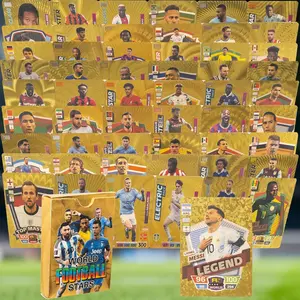 2026 Soccer Trading Cards |   55 Unique Collectible Cards per Box |   Premium Paper, for Soccer Fans of All Ages, Ideal for Collecting & Trading (Non-Original) (Golden)