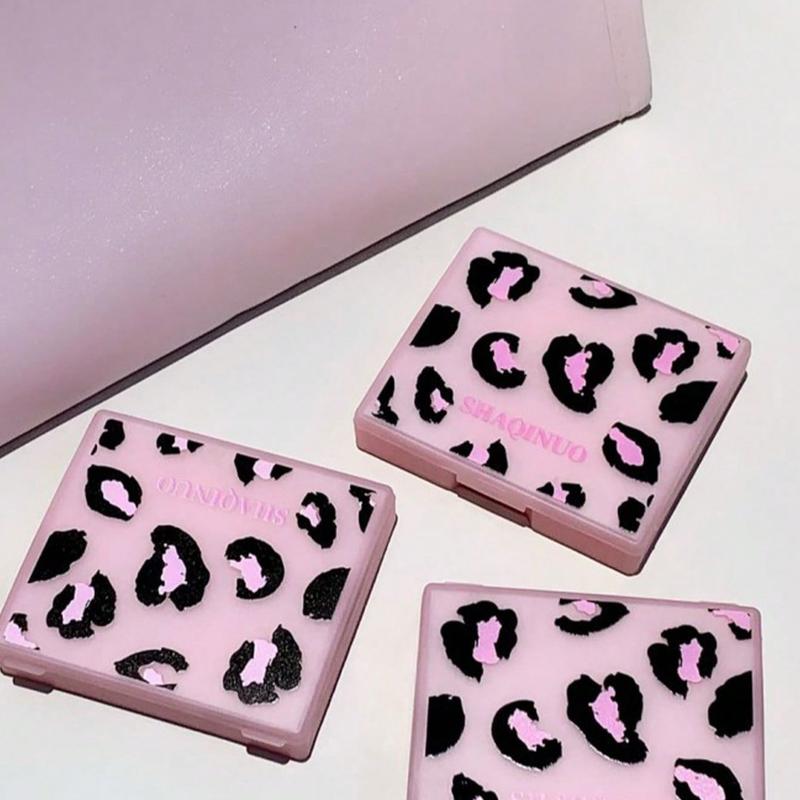 100 Sheets Oil Absorbing Papers with Replacement Pack, Powder Puff Style, Portable Makeup Mirror, Small and Convenient