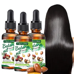 3 bottles of 30ml Batana oil hair care essential oil, rich in plant nutrients, lightweight formula, non sticky. Long term use keeps hair soft and shiny, suitable for various care needs