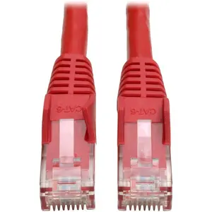 Eaton Tripp Lite by Eaton Cat6 Gigabit Snagless Molded (UTP) Ethernet Cable (RJ45 M/M) PoE Red 10 ft. (3.05 m)