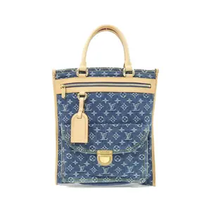 Pre-owned Louis Vuitton Denim Tote Bags LV Remix Monogram Bag