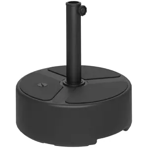 Portable Patio Parasol Base No Tools Easy Fill Light When Empty Weighs 44 Lbs With Sand 40 Lbs With Water For Deck