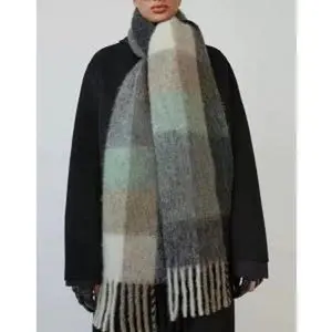 Brushed Color Block Scarf