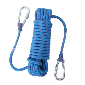 Durable Climbing Rope for Rock Climbing & Outdoor Activities, Wear-Resistant Static Safety Line for Hiking & Camping Gear