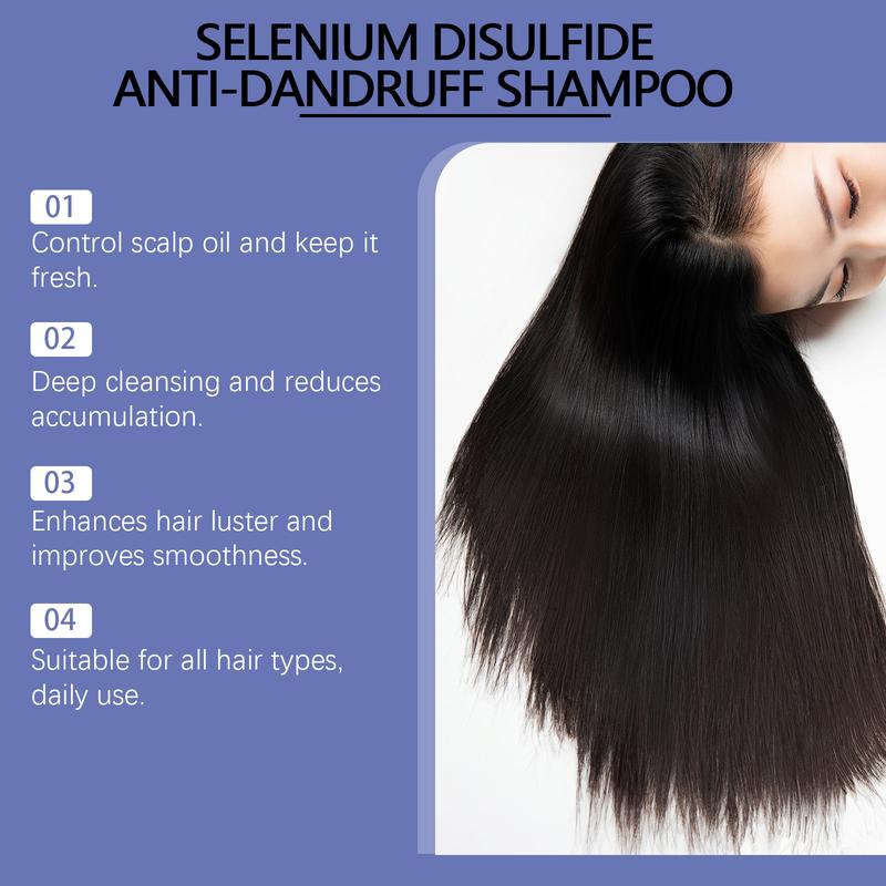Selenium Sulfide Shampoo –Deep Scalp Cleanser, Lightweight & Volumizing Hair Wash, Leaves Hair Fresh, Soft & Shiny