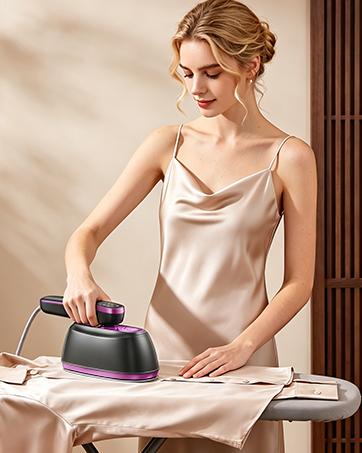 Dr.Flash 2-in-1 Portable Clothing Steamer & Iron Combo Travel Steam Generator, 245ml Large Water Tank, Fast Heat-Up Wrinkle Remover with Large Soleplate, Lightweight Easy-to-Use 1-Button Start for Home & Travel Users,back to school,back to school haul